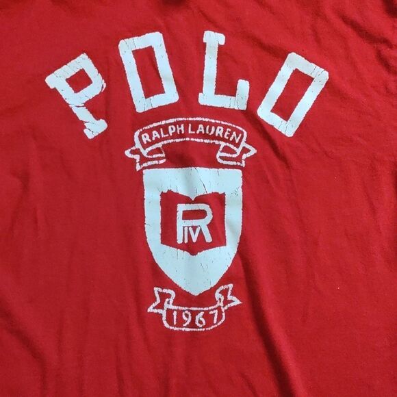 Polo Ralph Lauren shirt size 14 to 16 cotton long sleeve red - Picture 2 of 4